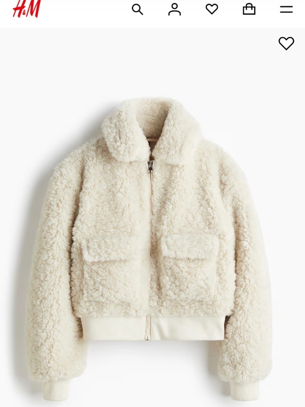 H&M brand new fuzzy jacket